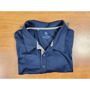 Adidas Mens Navy Blue & Grey Colorblock Golf Polo Shirt Size XXL